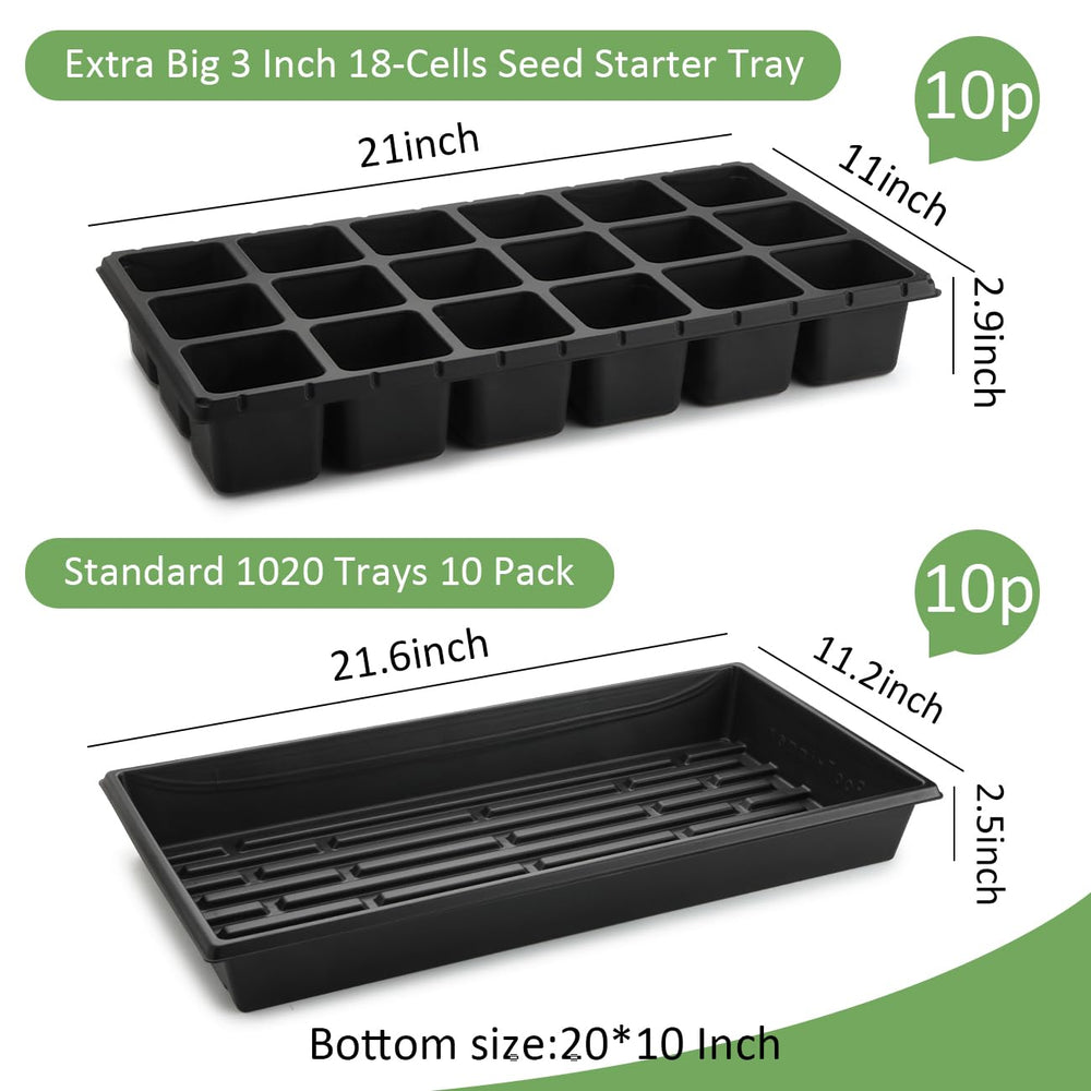 RooTrimmer stacked trays for compact storage and efficient bench use