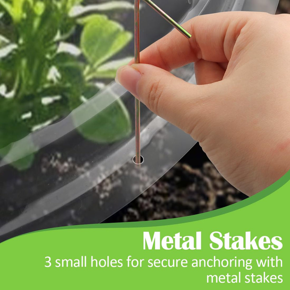 RooTrimmer ten-pack stacked for compact storage and quick garden deployment