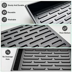 RooTrimmer tray filled with potting mix, keeping soil contained for tidy sowing