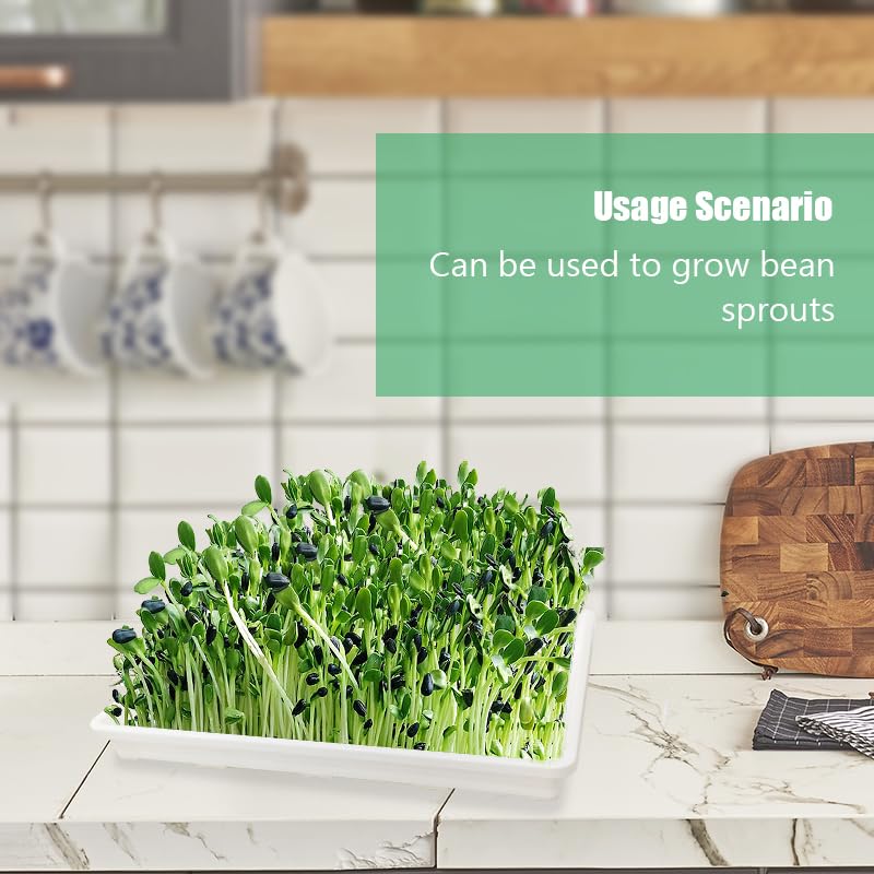 RooTrimmer tray growing microgreens illustrating versatile use and neat harvesting