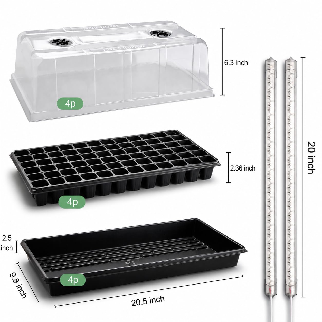 RooTrimmer thick 1.5mm 1020 tray construction for a sturdy planting base