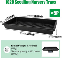RooTrimmer top view displaying tray dimensions for correct fit