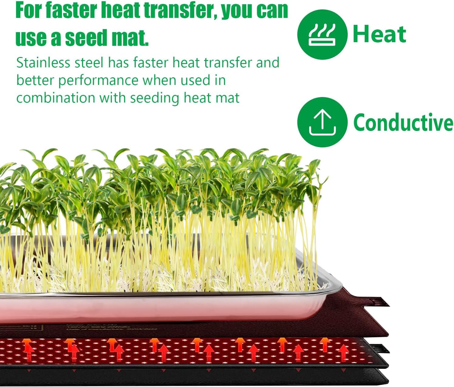 RooTrimmer tray used for microgreens showing watertight hydroponic benefit