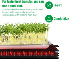 RooTrimmer tray used for microgreens showing watertight hydroponic benefit