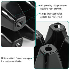 RooTrimmer inserts fitted into a standard 10x20 flat demonstrating compatibility and organization