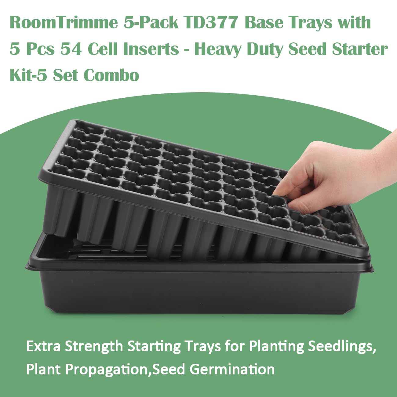 RooTrimmer trays in greenhouse demonstrating organized propagation workflow