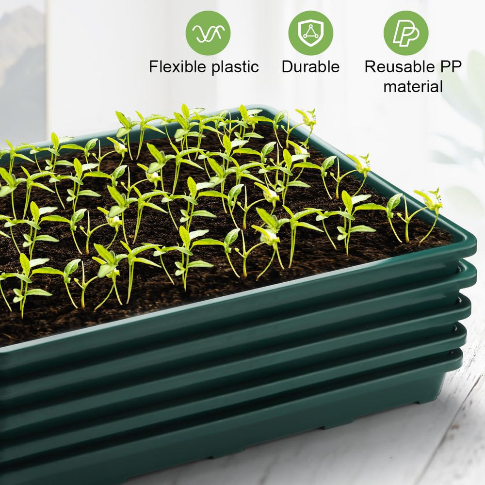 RooTrimmer tray filled with growing microgreens showcasing fast, space-saving harvests