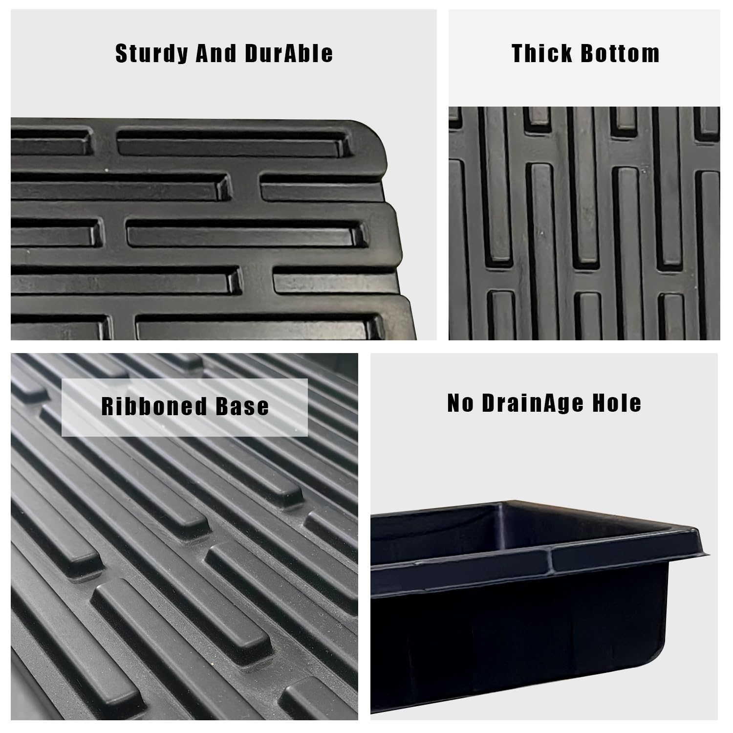 RooTrimmer stacked trays demonstrating space-saving reusable storage