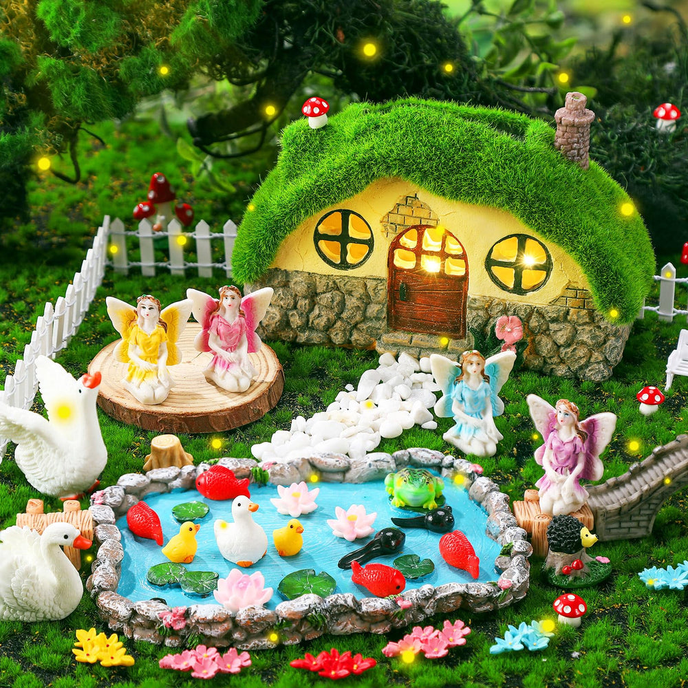 Roowest fairy figurines detail showcasing fine resin craftsmanship and charm