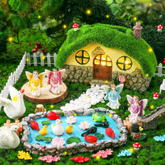 Roowest fairy figurines detail showcasing fine resin craftsmanship and charm