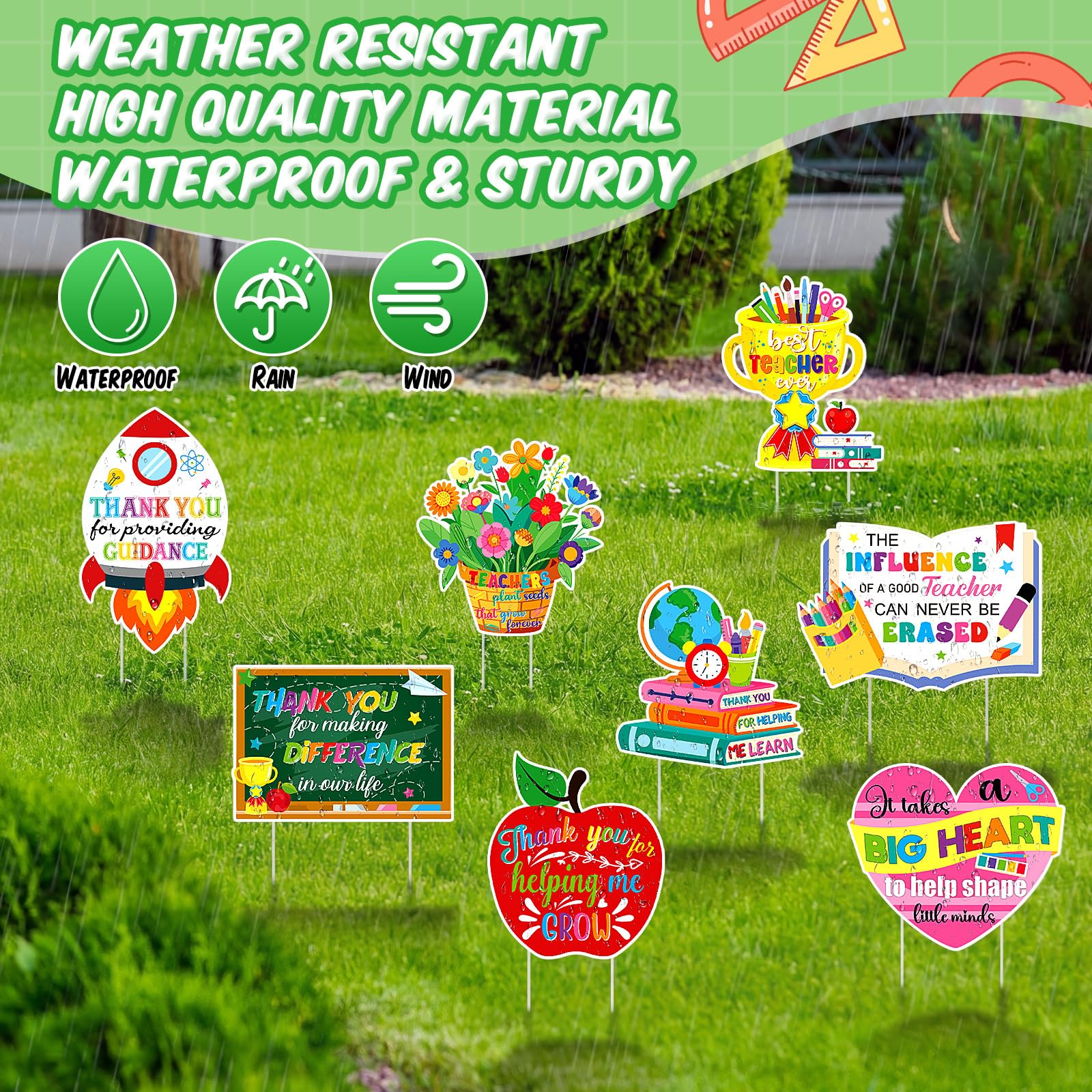 Roowest assortment of letters and teacher icons showing customization options