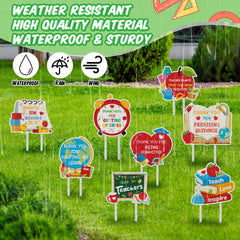 Roowest fiberglass stakes inserted into sign holes, stable outdoor display benefit