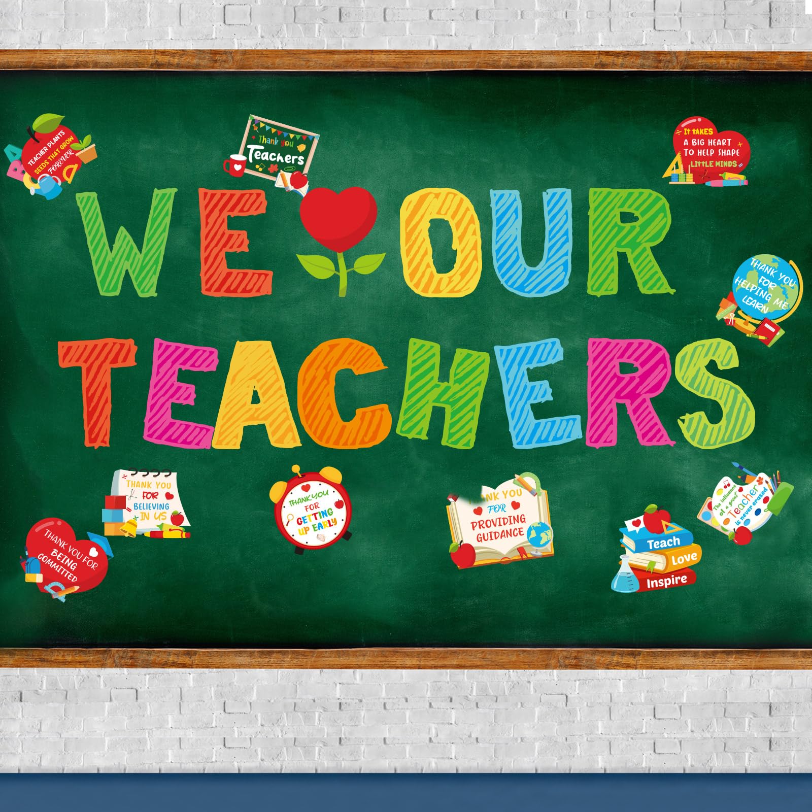 Roowest array of different teacher appreciation designs, versatile styling benefit