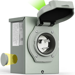 Rophor front-closed inlet box showing weatherproof cover and neat exterior seal for durability