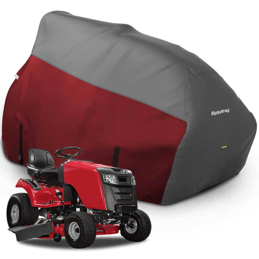 Rosefray front view on mower shows full protection and neat fit