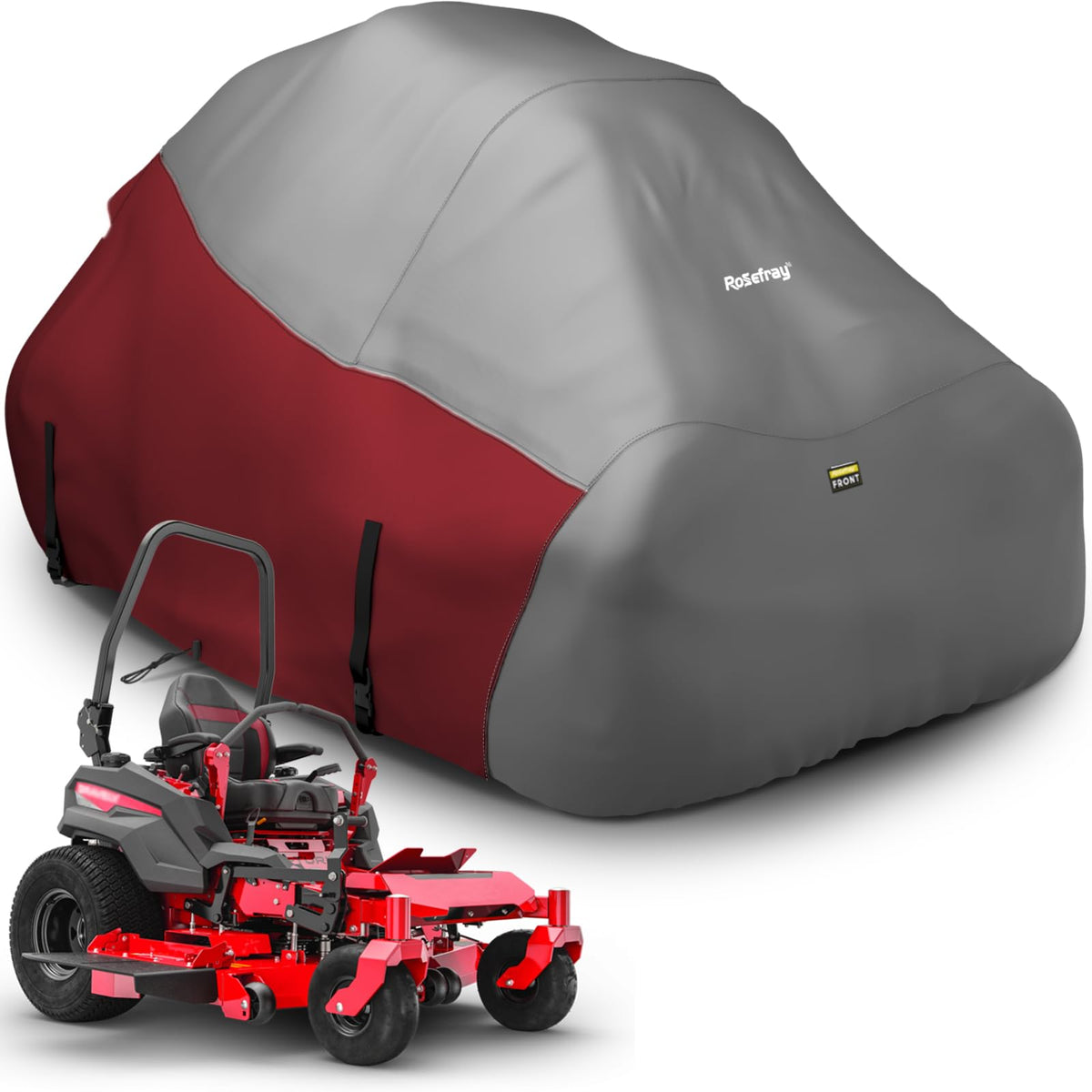 Rosefray front view of cover showing full fit and protection