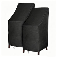 RosieLily front view of cover protecting a high-back patio chair, keeps seating dry