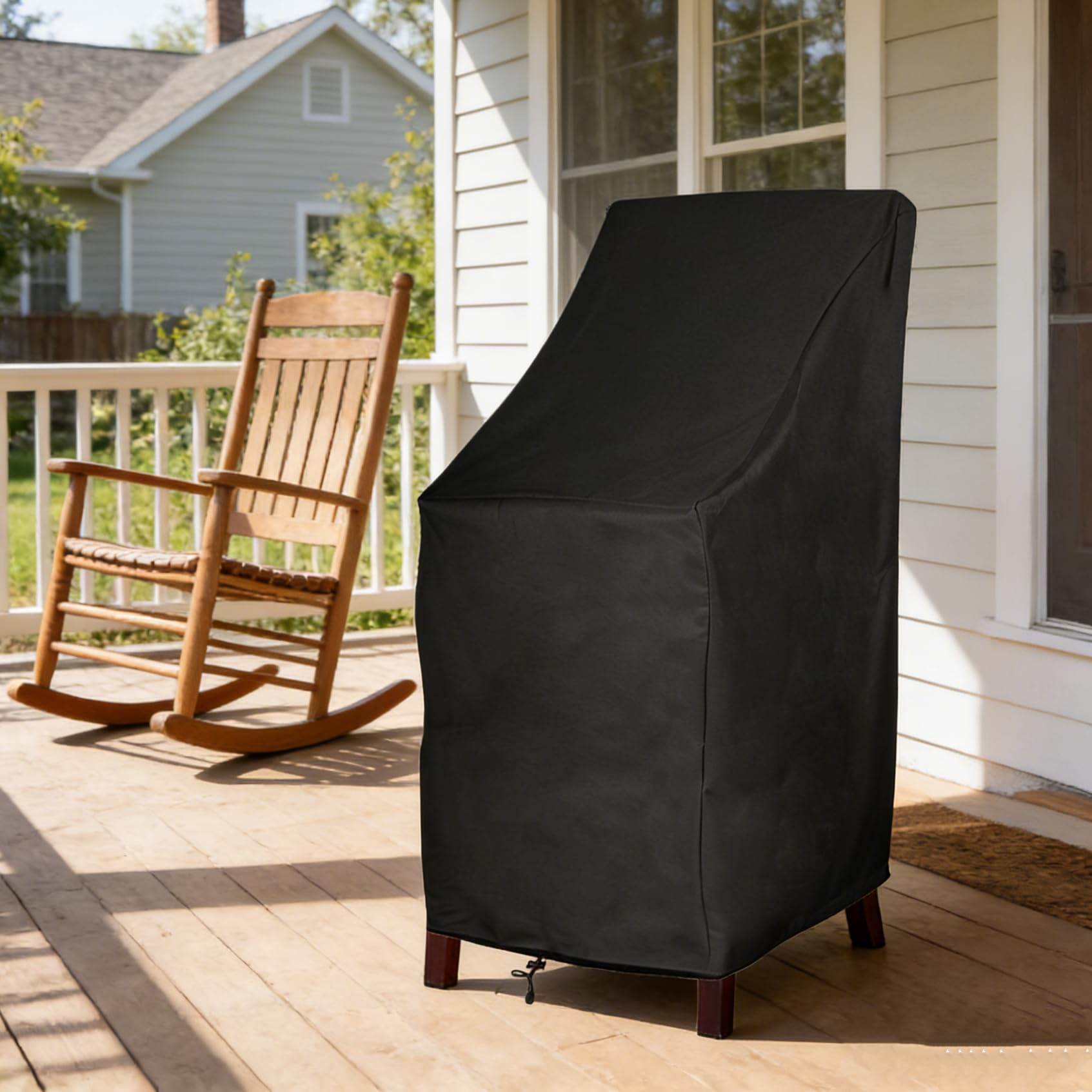 RosieLily covered chair with measurements showing size-fit confidence benefit