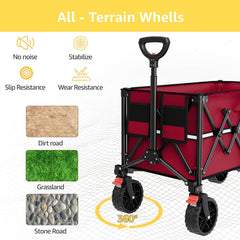 ROSONG wagon in use carrying groceries in a park demonstrating convenience