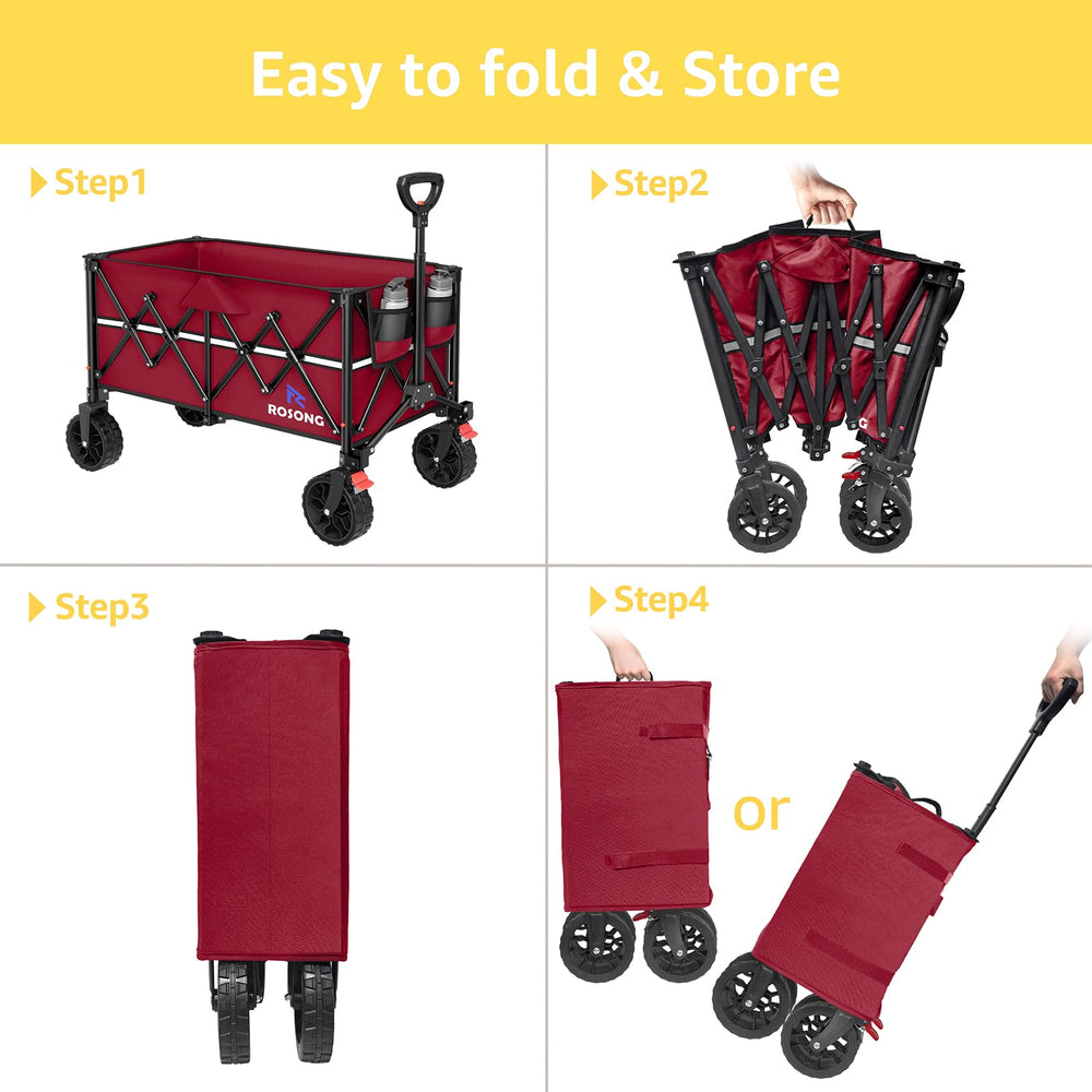 ROSONG next to cooler showing size comparison and practical cargo capacity