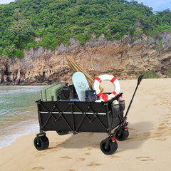 ROSONG folded compact wagon in car trunk for quick storage and portability benefit