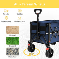 ROSONG wagon ergonomic extendable handle detail for comfortable pulling