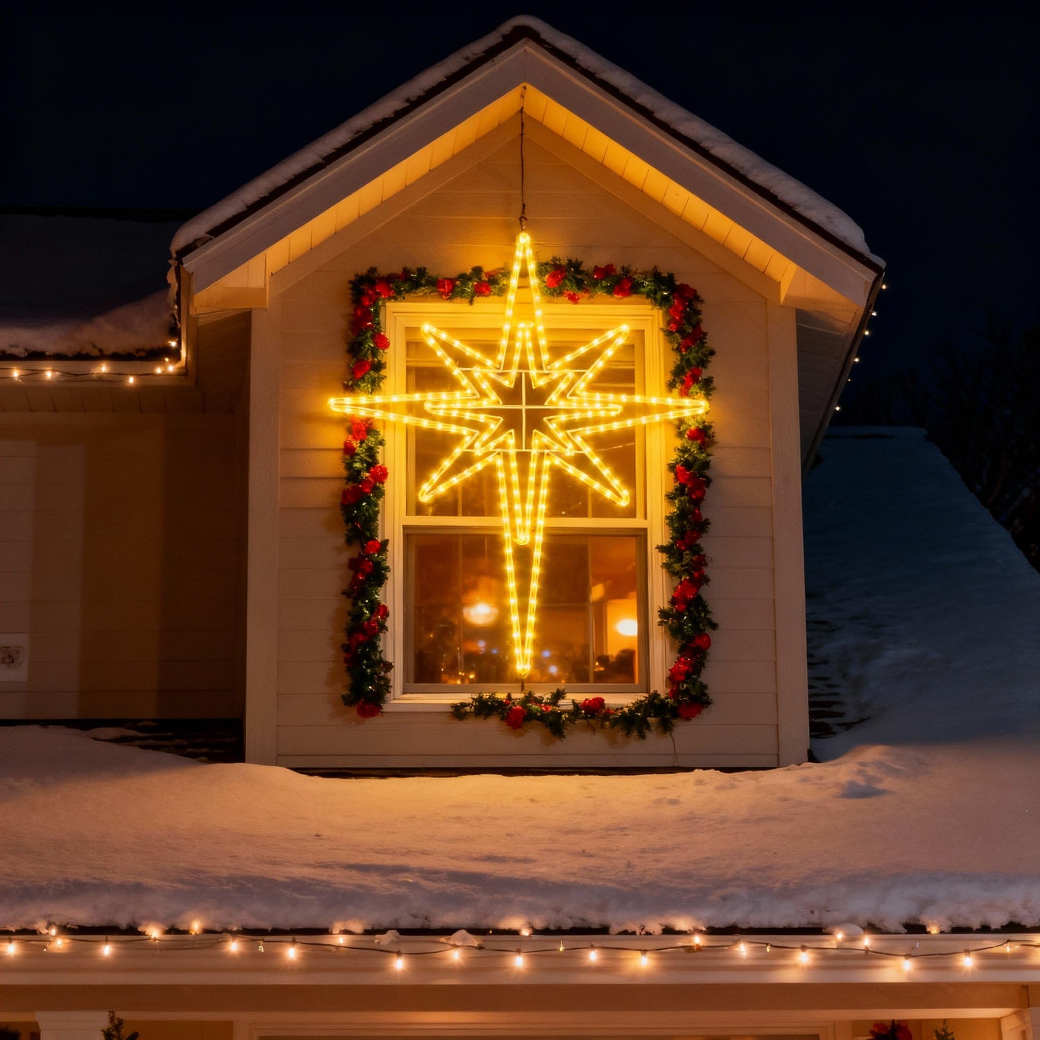 Rossesay Bethlehem Star iron frame close-up highlighting durable construction and longevity