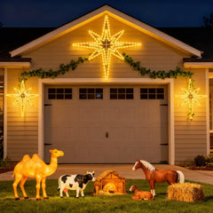 Rossesay Bethlehem Star installed on house exterior creating inviting holiday ambiance