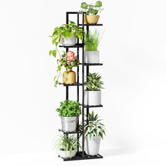 ROSSNY front view of full 7-tier stand showing compact vertical display benefits
