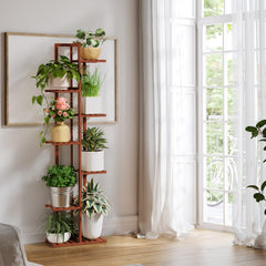 ROSSNY side view showing staggered tiers to fit varied pot sizes for flexible styling benefit