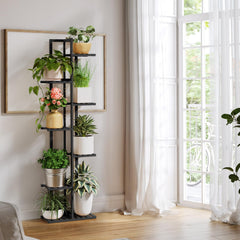 ROSSNY tier detail with pots demonstrating secure shelf support benefit