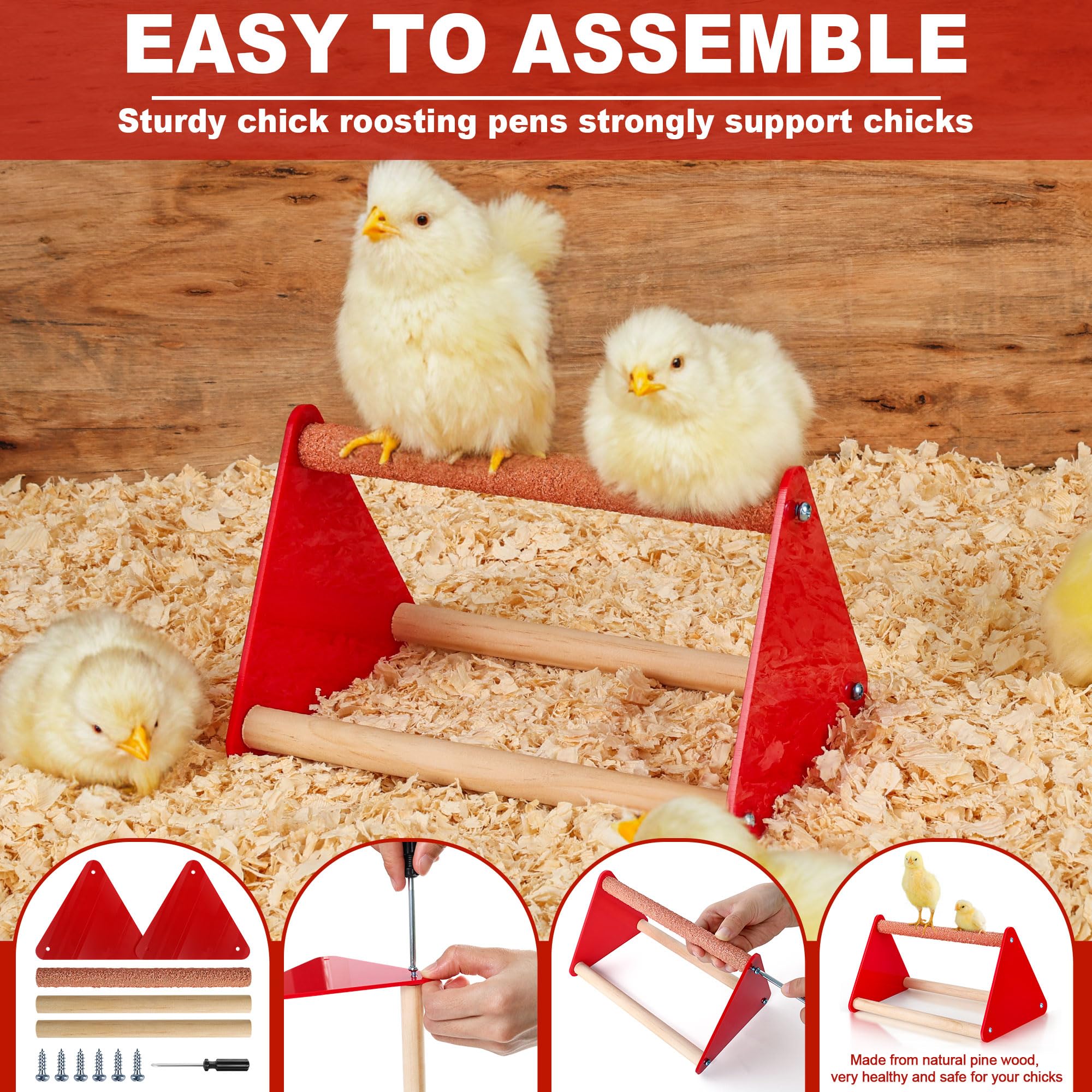 ROSTIUTE lifestyle farm scene with brooder in use showing practical setup