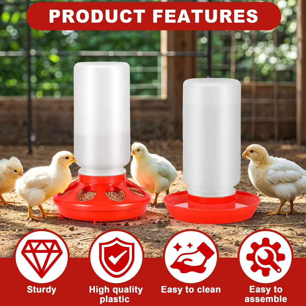 ROSTIUTE waterer disassembled demonstrating quick clean and refill