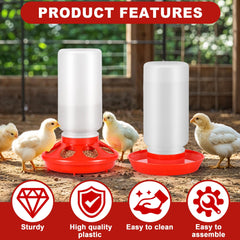 ROSTIUTE waterer disassembled demonstrating quick clean and refill