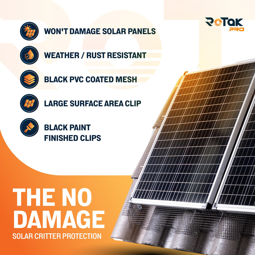 Rotak clip detail with fastener showing secure attachment benefit