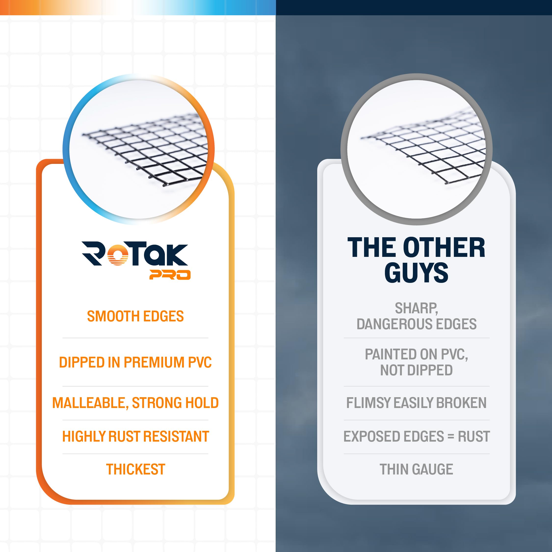ROTAK roll next to ruler demonstrating 6 inch height for scale
