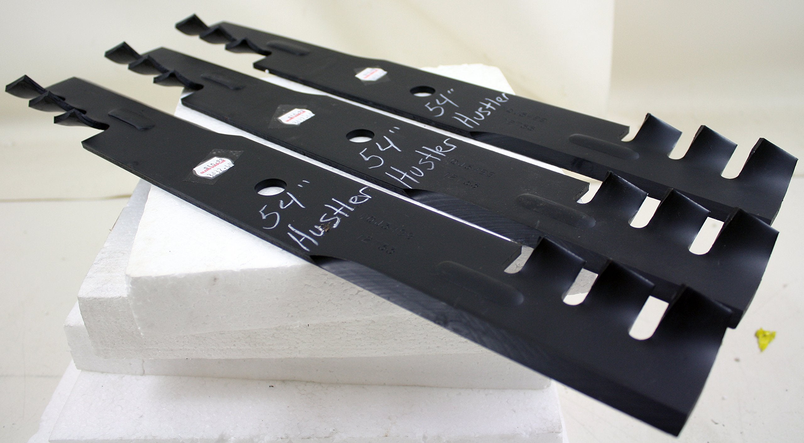 Rotary blade close-up of cutting edge and thickness showing durability and sharper performance