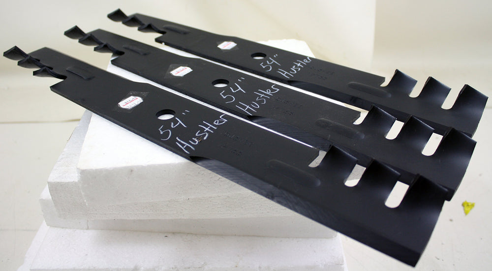 Rotary blade close-up of cutting edge and thickness showing durability and sharper performance