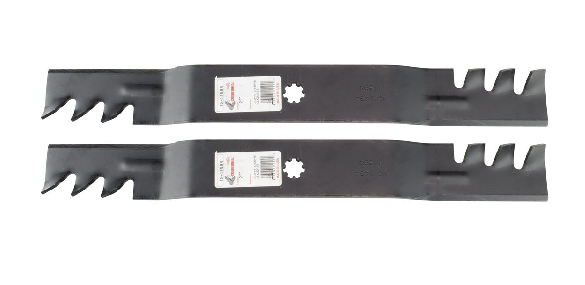 Rotary Copperhead front view showing both blades and fit for quick replacement