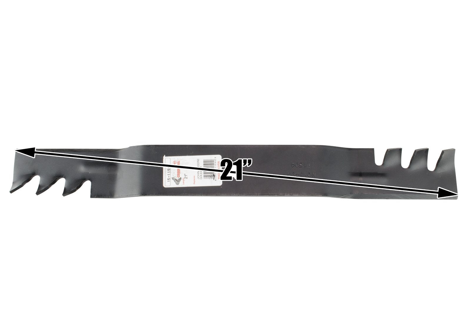 Rotary Copperhead beside measuring tape showing 42-inch deck compatibility