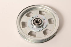 Rotary pulley close bearing detail showing sealed bearing for smooth rotation
