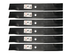 Rotary front view of six replacement blades showing full set and fit benefit