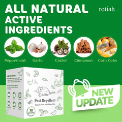 ROTIAH close-up of pouch texture and granules emphasizing strong mint scent