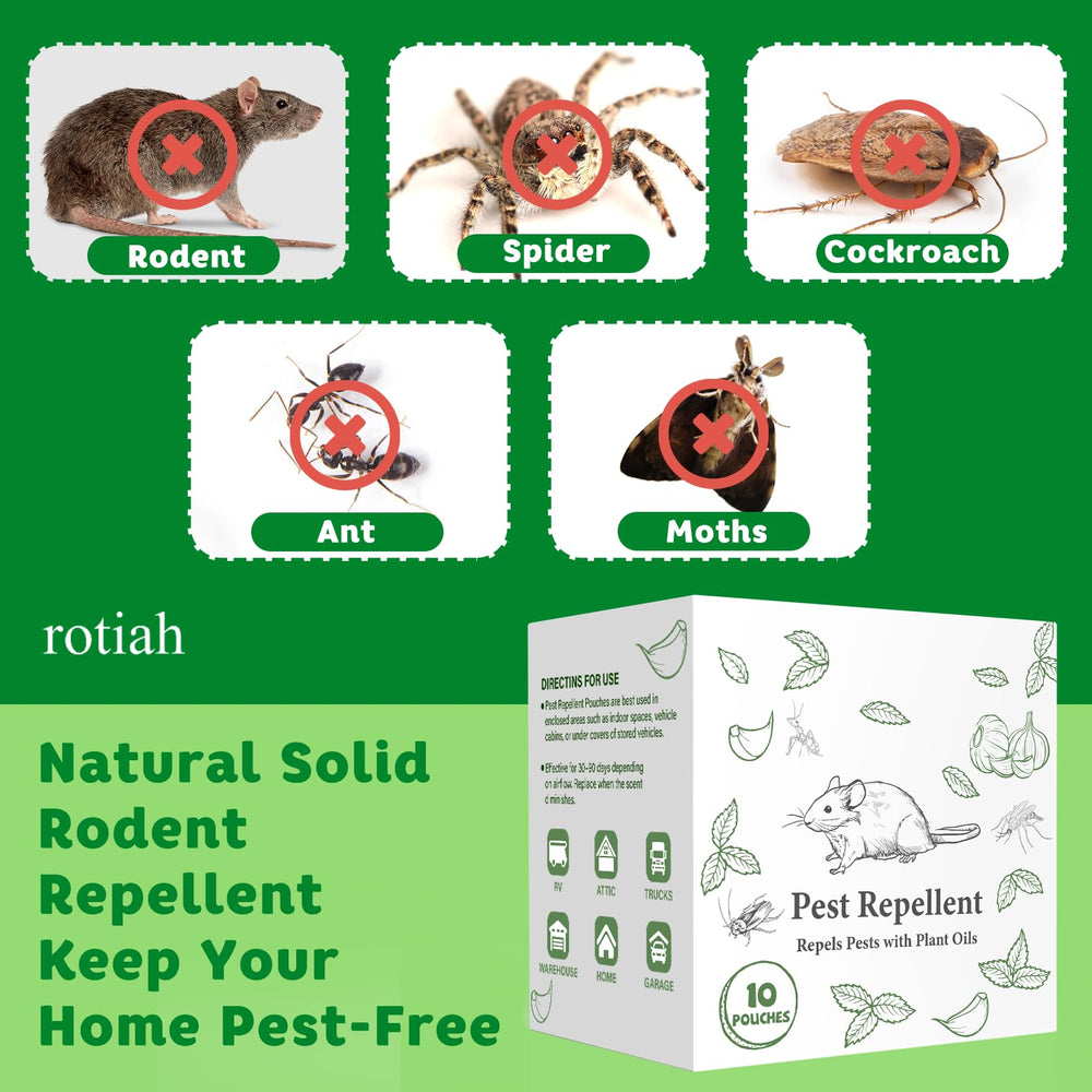 ROTIAH pouch inside mesh bag showing easy setup and contained scent