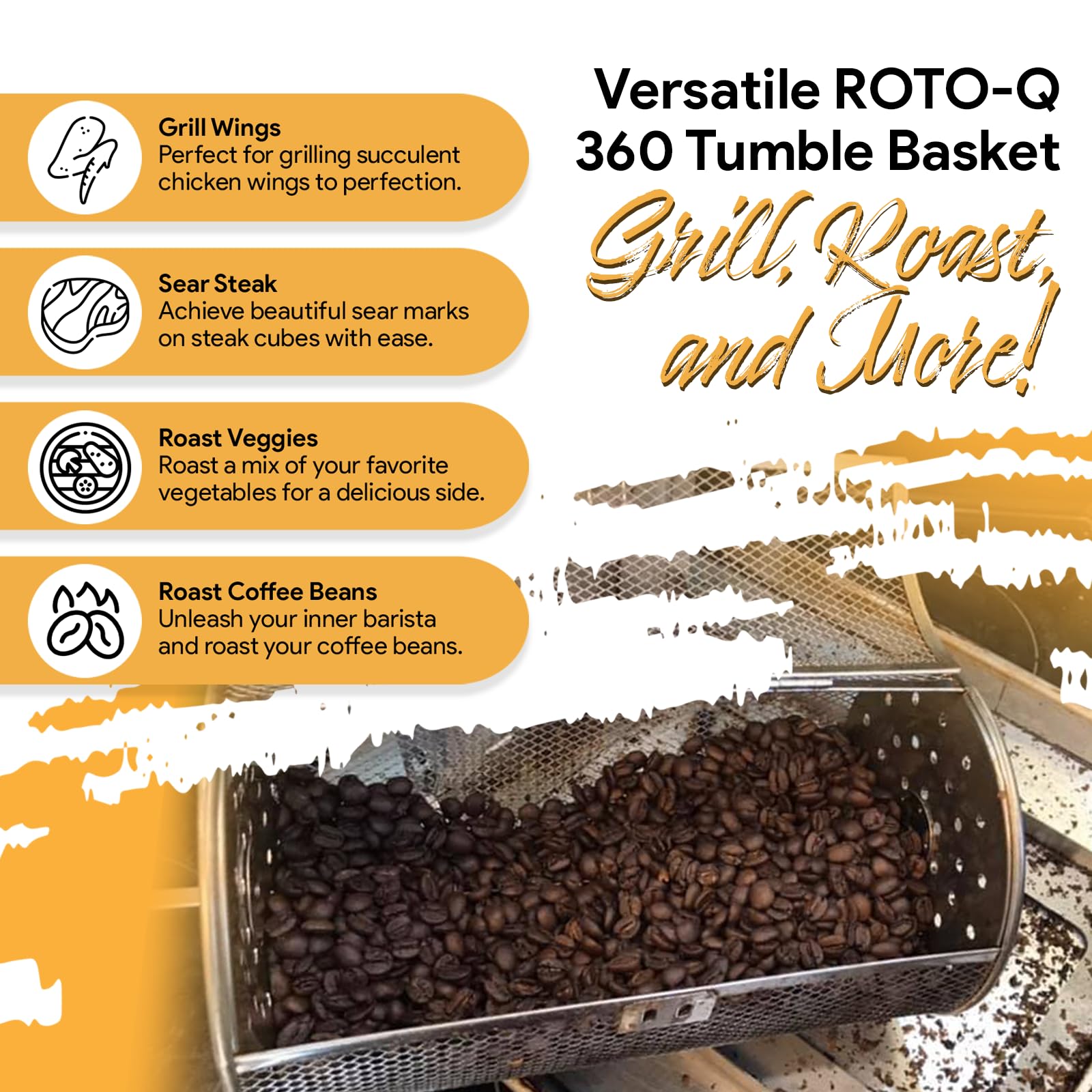 ROTO-Q 360 stainless steel finish highlighting rust-resistant durability benefit