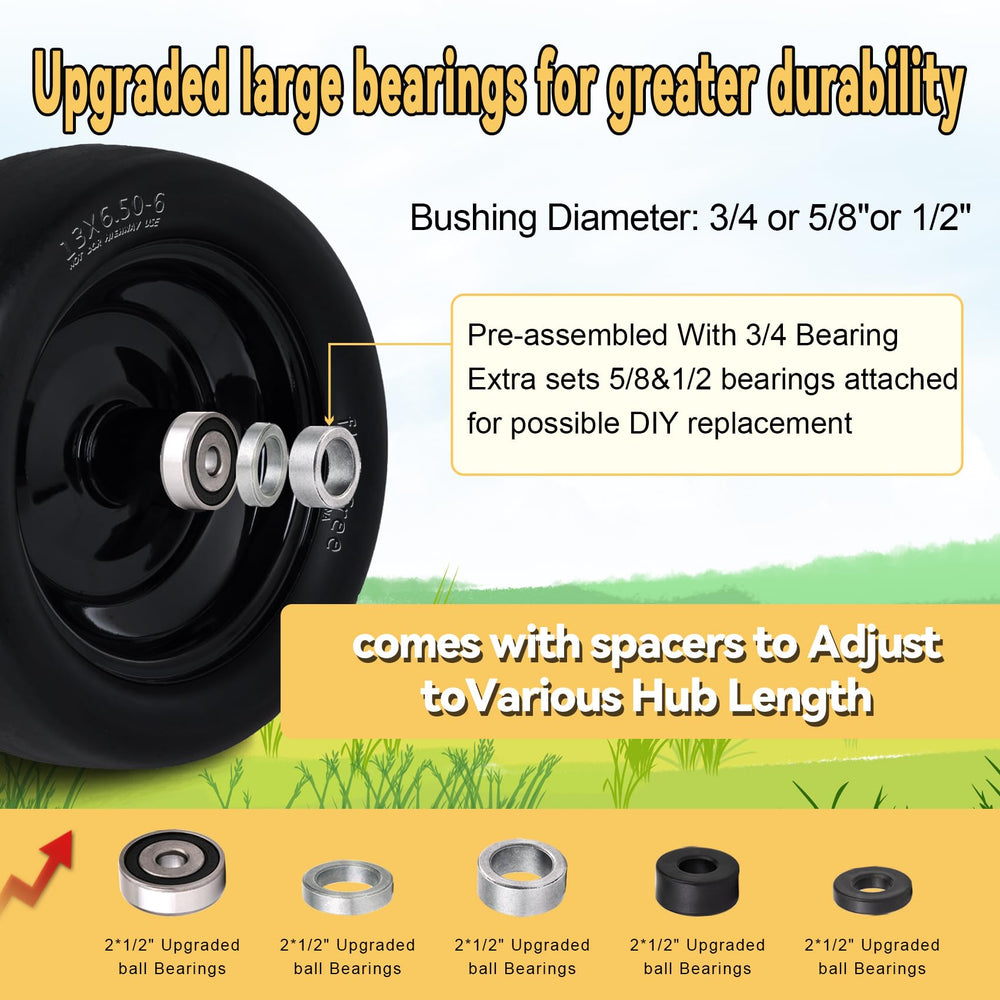Roueoo bearing detail showing sealed assembly for longer life