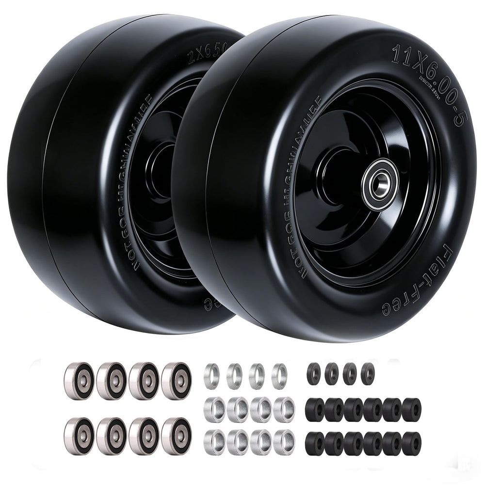 Roueoo front view of tire and rim showing size and fit for quick identification and confidence