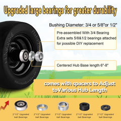 Roueoo rim and sealed bearing detail highlighting corrosion resistance and smooth rotation