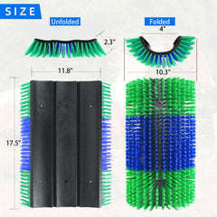 Rouisxue close-up of nylon bristles showing gentle effective grooming