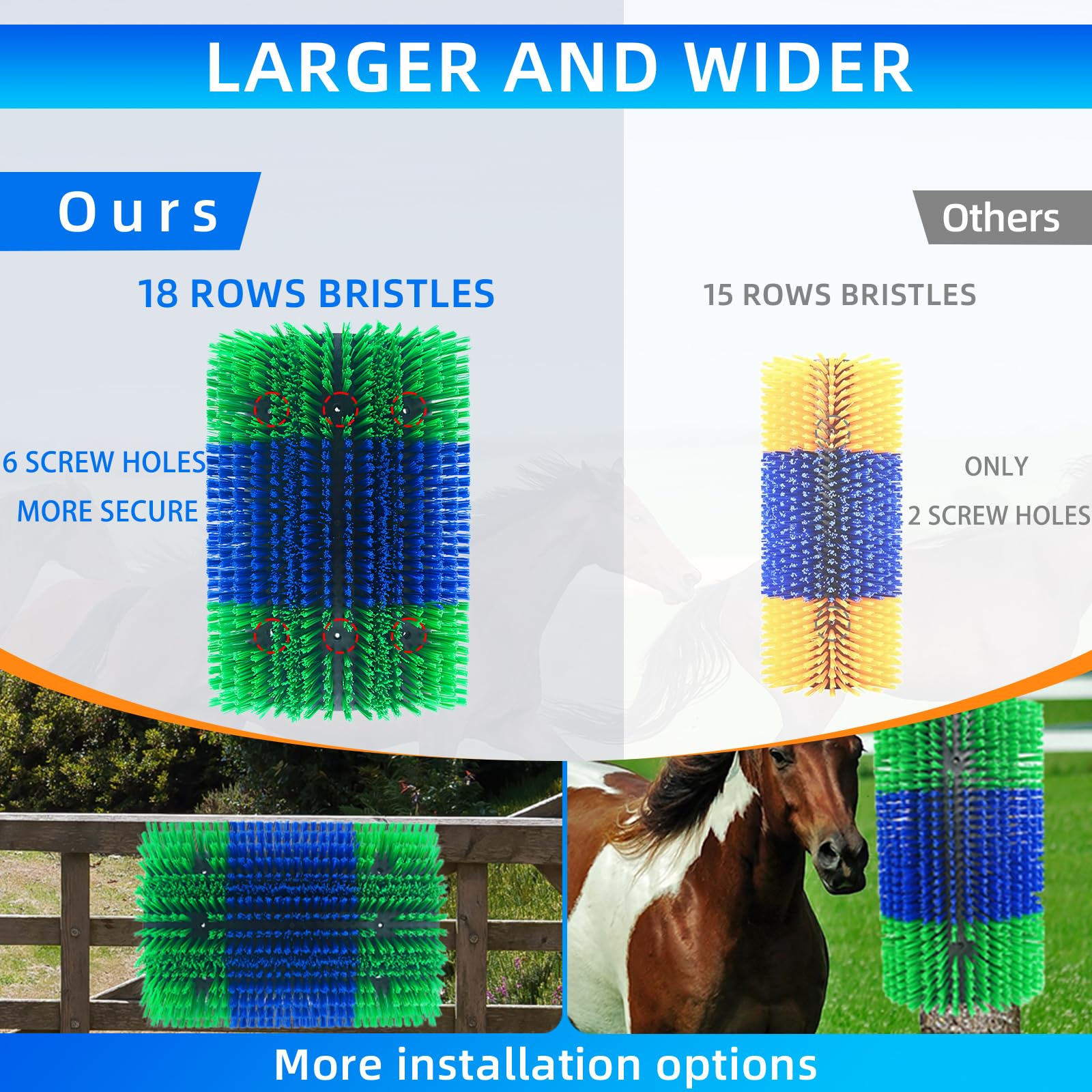 Rouisxue bent around post demonstrating flexible mounting benefit